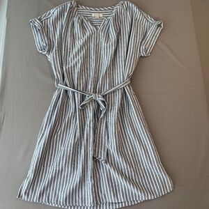 Max Studio Brand Blue & White Striped Dress - Women's Size XSmall